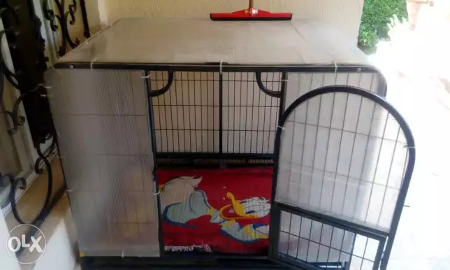 بيت كلاب حديد مستورد فك و تركيب حالة ممتازة استعمل شهرين